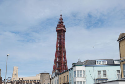 Low angle view of buildings against sky