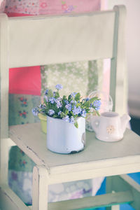 Close-up of potted plant on table at home