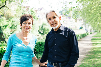 Portrait of a smiling young couple