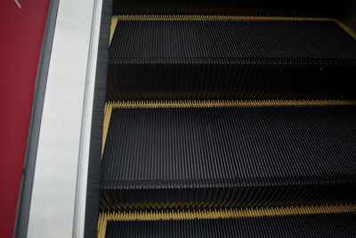 Low angle view of escalator