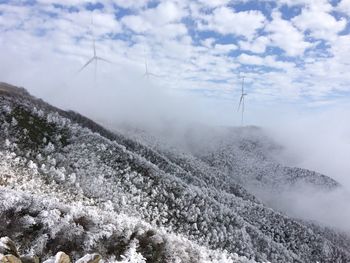 Scenic view of landscape against sky