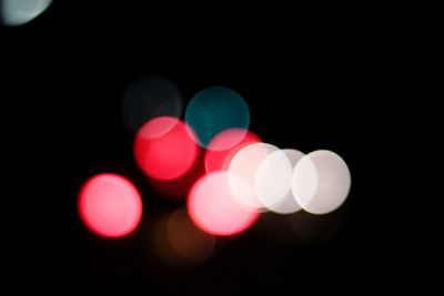 Defocused lights at night