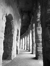 Corridor of old building