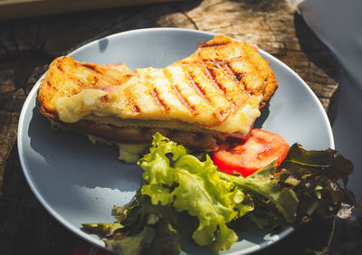 Close-up of food in plate