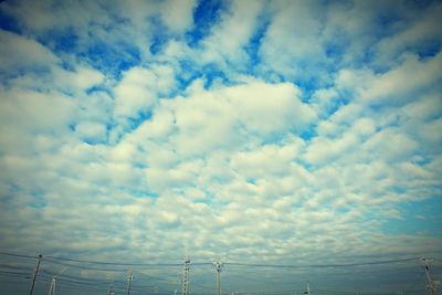 Low angle view of cloudy sky