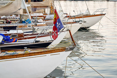 Boats in sea