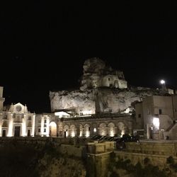 Old ruin at night