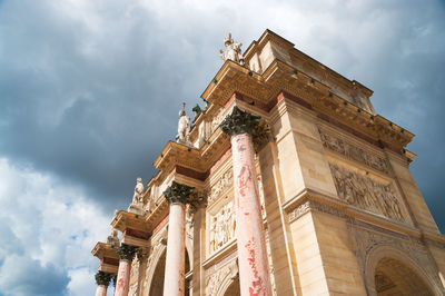 Low angle view of historical building