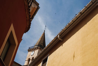 Low angle view of building against sky