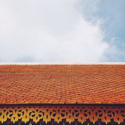 Low angle view of built structure against sky