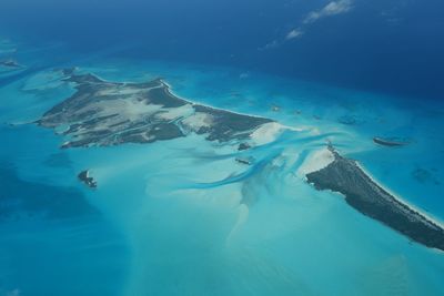 Aerial view of sea