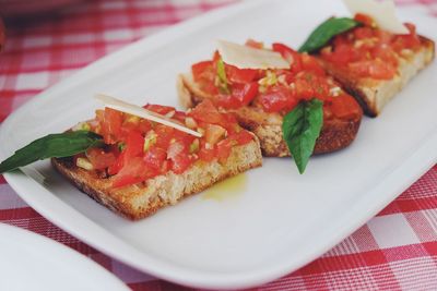 Close-up of food on plate