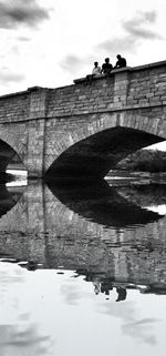 Reflection of built structures in water