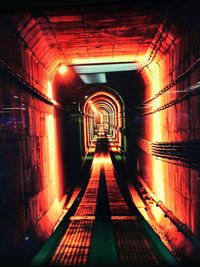 Illuminated tunnel