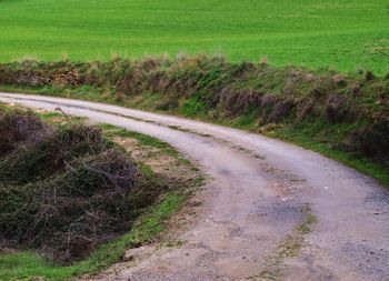 Road passing through landscape