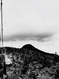 Scenic view of landscape against cloudy sky