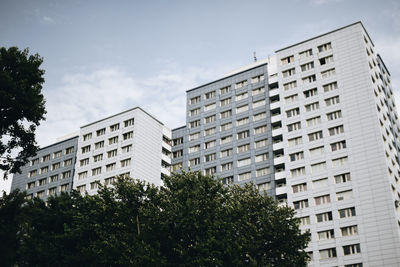 Low angle view of buildings against sky