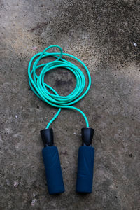 High angle view of plastic bag