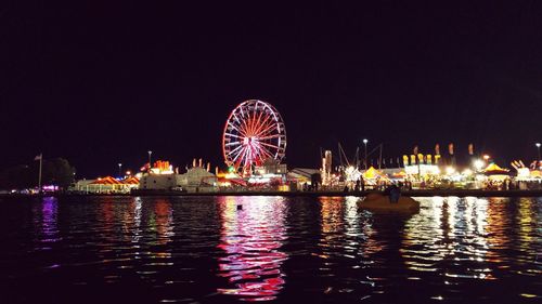 Ferris wheel at night