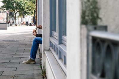 Woman standing in park