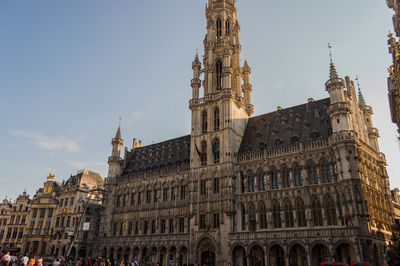 Low angle view of buildings against sky