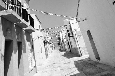 Low angle view of buildings in city