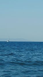 Boats in sea