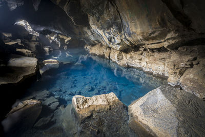 Rock formations in sea