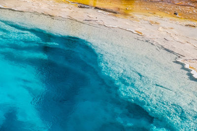 High angle view of swimming pool