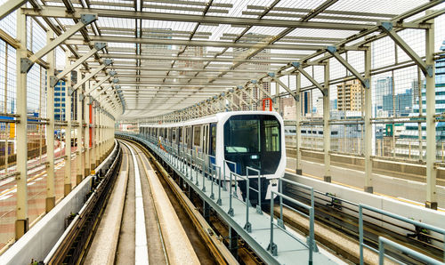 Train at railroad station