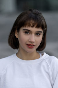 Portrait of young woman