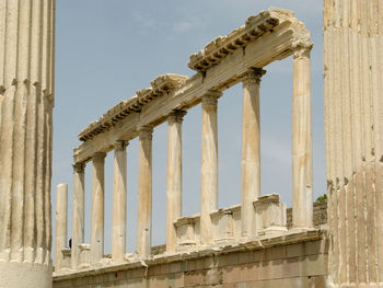 Low angle view of historical building