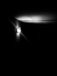 Low angle view of illuminated lights