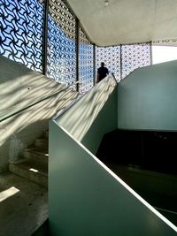 Low angle view of staircase in building