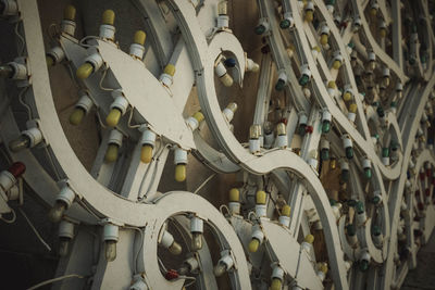 Close-up of machinery in factory