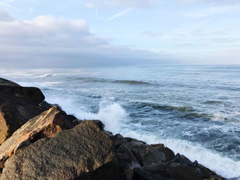 Scenic view of sea against sky