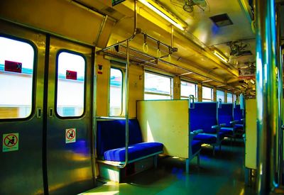 Interior of train