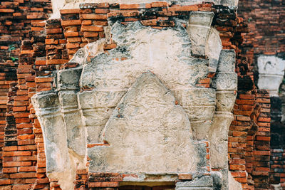 View of a temple against wall