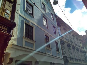 Low angle view of building against sky