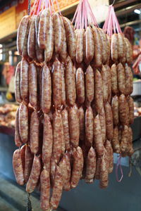 Close-up of roasted for sale at market stall
