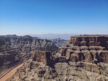 Panoramic view of landscape against clear sky