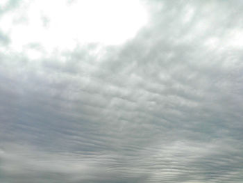 Low angle view of clouds in sky