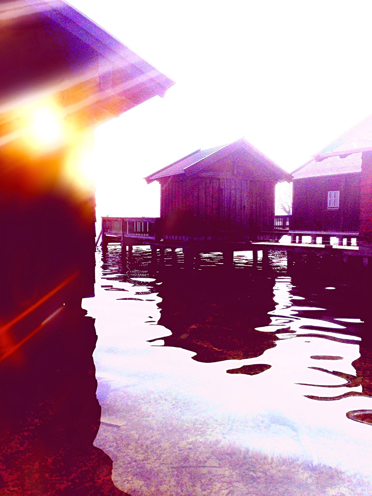 Boathouses in Starnberger See