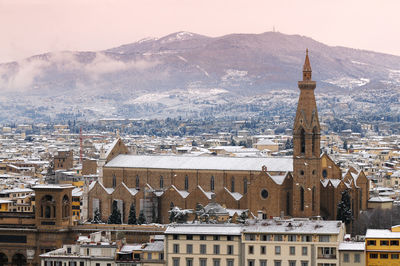 Aerial view of buildings in city