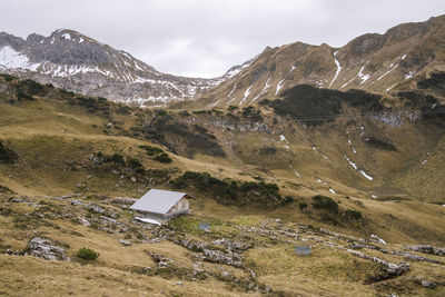 Scenic view of house on landscape