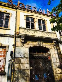 Low angle view of residential building