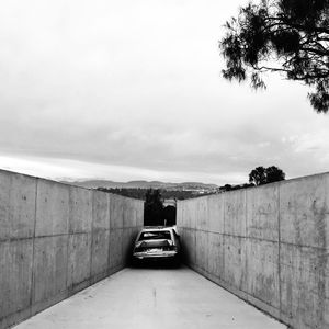 Car on road against sky