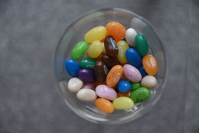 Close-up of multi colored bubble gums