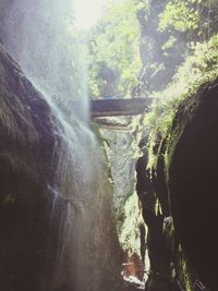 River flowing through rocks