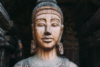 Close-up of buddha statue